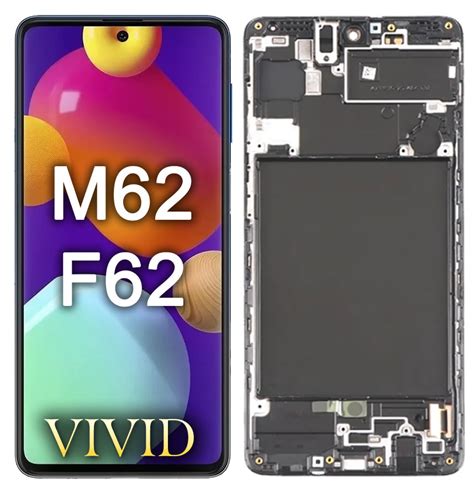 Tela LCD Display Frontal Para Samsung Galaxy M62 F62 Vivid Aro