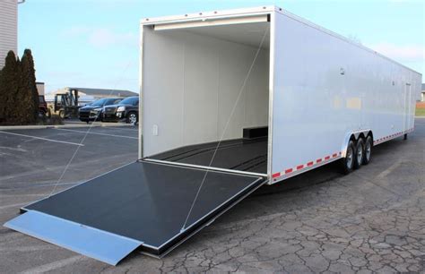 Enclosed Gooseneck Trailer Transporter Pkg Recessed E Track