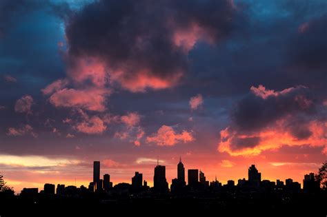 skyline sunset | Melbourne Street