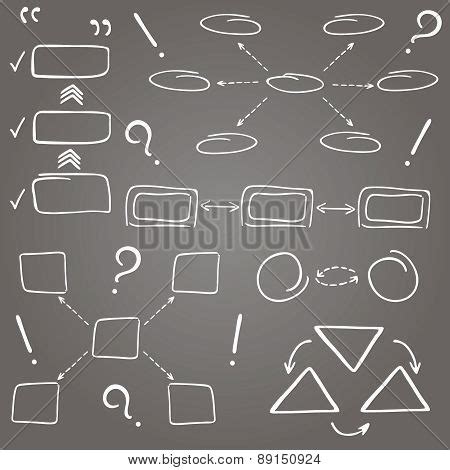 Set Hand Drawn Flow Vector Photo Free Trial Bigstock