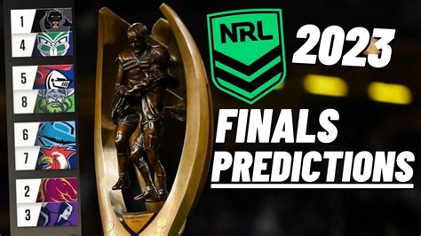 NRL Finals 2023 Predictions YouTube