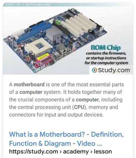 Understanding A Computer Motherboard