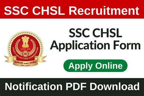 Ssc Chsl Notification Pdf Out Apply Online