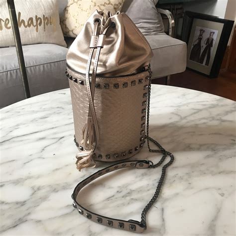 Brand New Matte Gold Cross Body Bag Gem