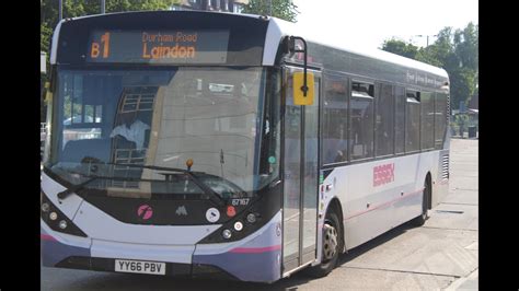 First Basildon Enviro Mmc Yy Pbv On Service B Youtube