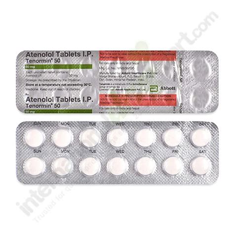 Buy Atenolol 50mg Tablets Online Idm