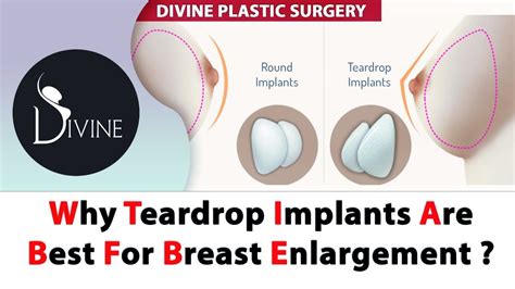 Round Or Teardrop Breast Implant Shape Breast Augmentation Plastic