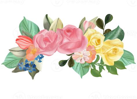 Rose Flower Bouquet Watercolor 10260225 Png