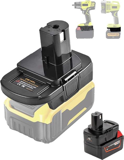 Tpdl Dm Rl Battery Adapter Converter With Usb For Roybi V Tools