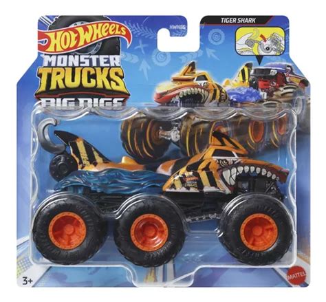 Hot Wheels Monster Truck Caminh O Reboque Tiger Shark Mattel Parcelamento Sem Juros
