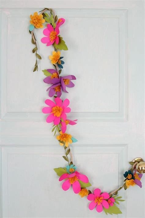 How To Make Paper Flower Garlands Paper Flower Garlands Paper