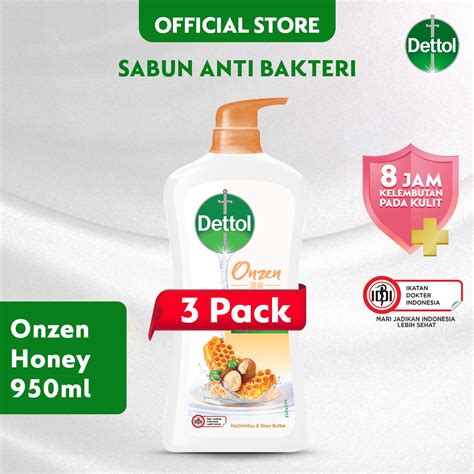 Jual Dettol Onzen Hachimitsu Shea Butter 950g 3 Pcs Shopee Indonesia