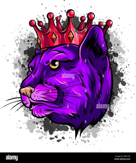 Cougar Panther Mascot Head Vector Illustration Graphic Stock Vector