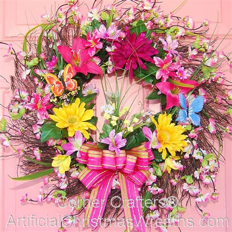 Flower Garden Wreath Floral Wreaths