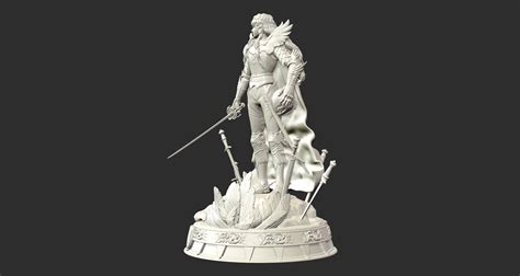 Griffith The White Hawk Berserk 3d Print Statue 3d Model 3d Printable