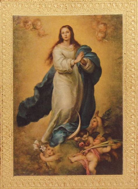 Immaculate Heart Of Mary Florentine Plaque 5x7 Made In