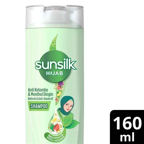 Jual Sunsilk Hijab Shampoo Anti Ketombe Menthol Dingin 160ML Dengan