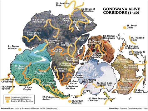 Gondwana Supercontinent Map