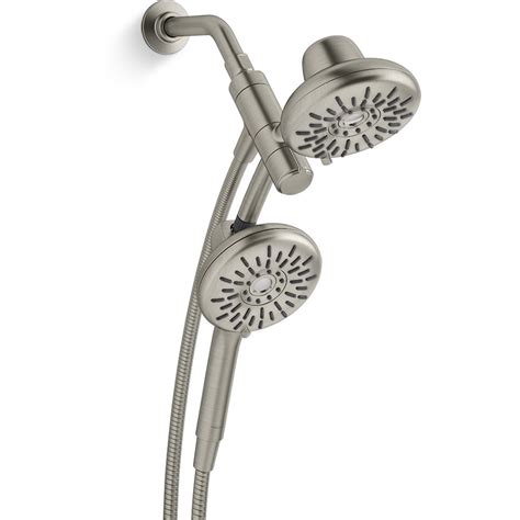 Kohler Freespin Bellerose 3 Spray Patterns 525 In Wall Mount Dual Shower Heads In Vibrant