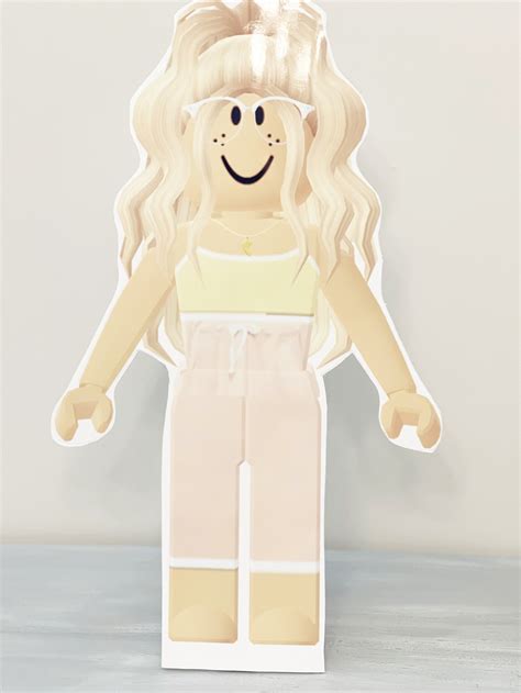 Roblox Girl Aesthetic Girl Cutout Roblox Cutout Self Etsy Finland