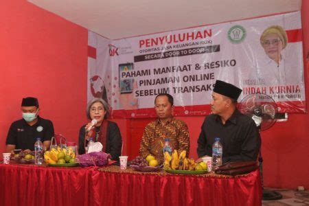 Indah Kurnia OJK Gelar Edukasi Bahaya Pinjol Ilegal