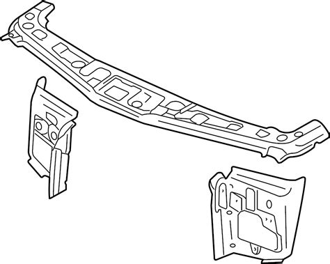 Chevrolet Captiva Radiator Support Panel Front Upper Lower