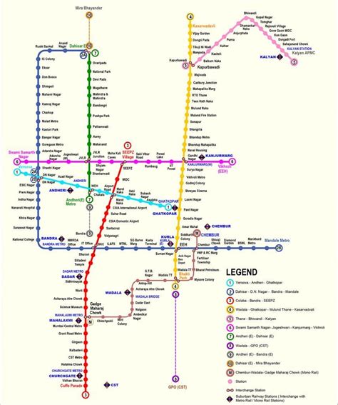 Mumbai Metro Proposed Map By 2023 Transit