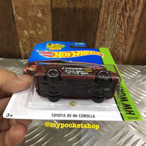 Hot Wheels TOYOTA AE COROLLA Spectraflame Red Hotwheels Workshop Drift Race
