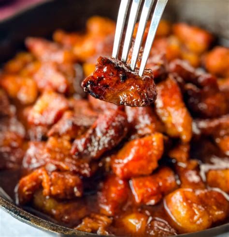 Traeger Smoked Pork Belly Burnt Ends