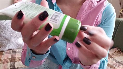 ASMR tapping on lotion and spray bottles/ lotion tube hair spray/ fast ...