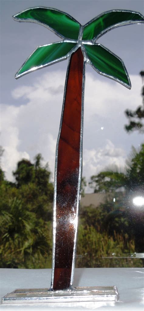 Palm Tree Standing Stained Glass Etsy