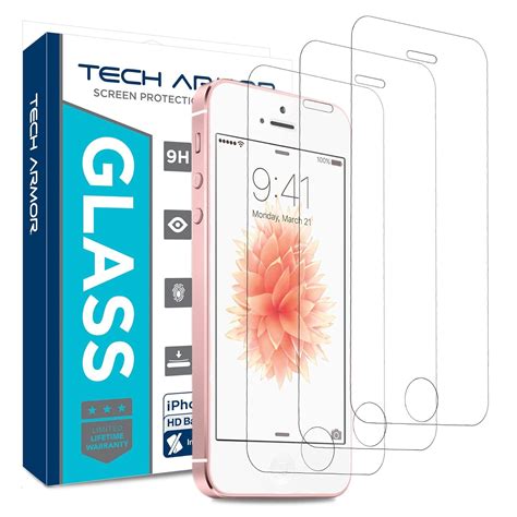 Tech Armor Ballistic Glass Screen Protector With Anti Fingerprint