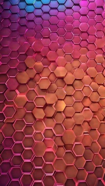 Premium Photo Hexagonal Tiles 3d Pattern Banner