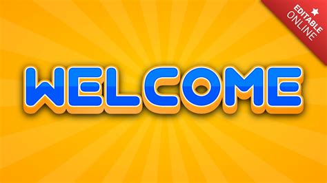 Welcome Best Price Text Effect Generator