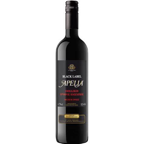 Apelia Black Label Imiglykos 0 75 Liter Greek Wine Cellars 4 75