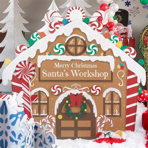 Santa S Workshop Standee Shindigz Office Christmas Decorations