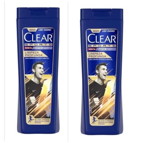 Kit Shampoos Clear Men Sports Limpeza Profunda Ml Cristiano