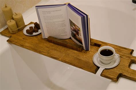 Дуб. Доска для ванны из дерева. Полка в ванну в интернет-магазине на ...