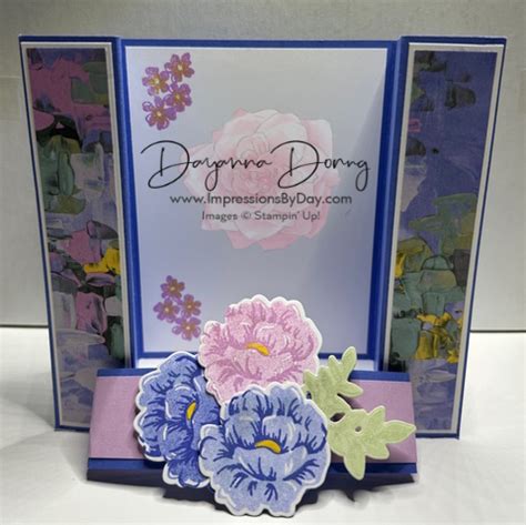 Two Tone Flora Double Gatefold Dayanna Donng Stampin Up Demonstrator