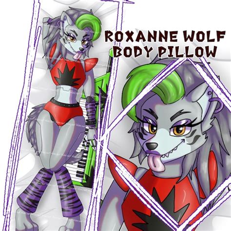 FNAF Body Pillow Dakimakura Roxanne Wolf Security Breach - Etsy