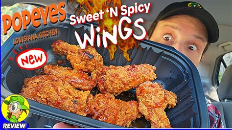 Popeyes SWEET N SPICY WINGS Review Do They Deliver Peep