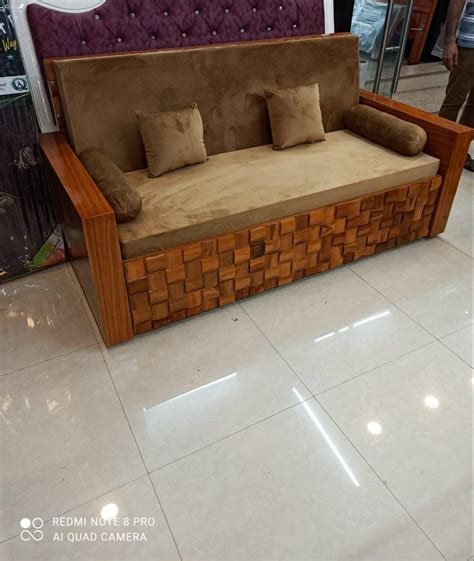 Teak Wood Seater Wooden Sofa Cum Bed With Storage At Rs In New