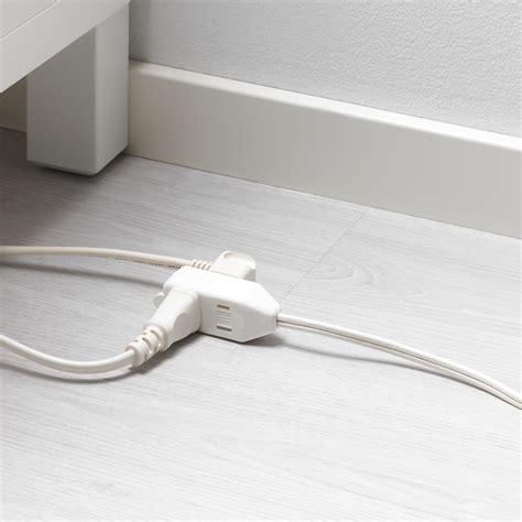 Koppla Extension Cord Ungrounded White 141 ¾ Ikea