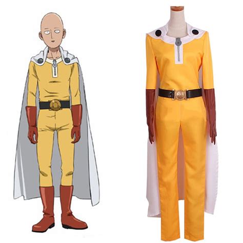 One Punch Man Saitama Yellow Uniform Cloth Cosplay Costume Resale