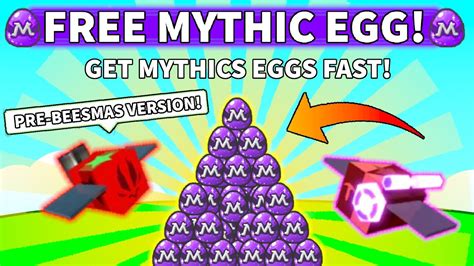 All Ways To Get Mythic Eggs Bee Swarm Simulator Youtube