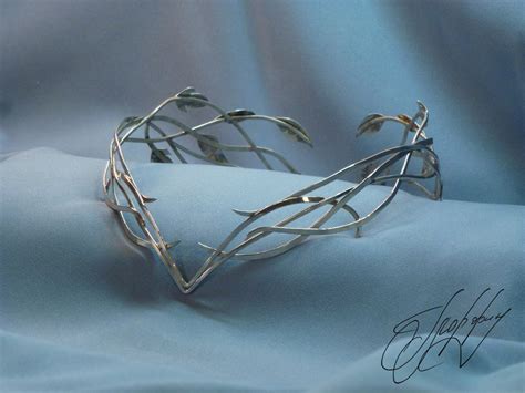 Elven Tiara Diadem Crown Elven Queen Elf Leaf Circlet Winter