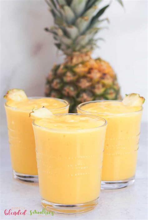 Mango Pineapple Milkshake Simply Blended Smoothies