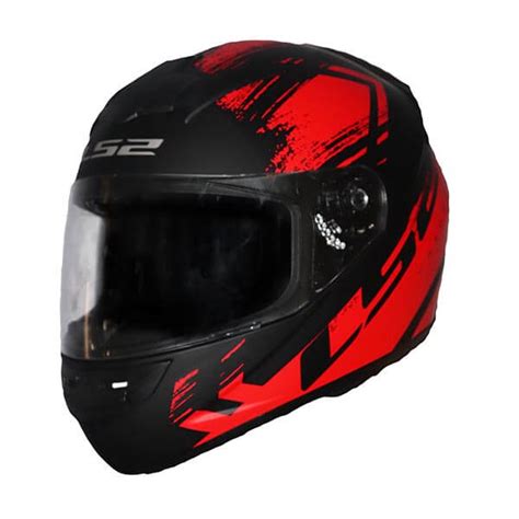 AXOR STREET WOLF Matt Black Red Full Face Helmet Custom Elements