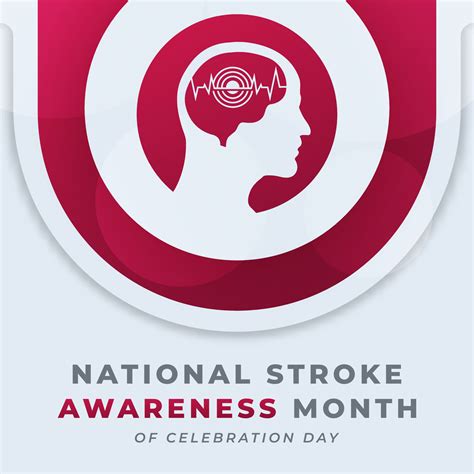 Happy National Stroke Awareness Month Celebration Vector Design