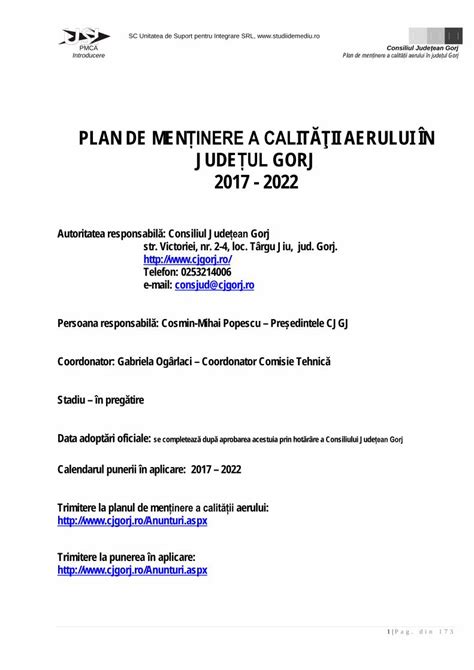 PDF PLAN DE MENȚINERE A CALITĂŢII AERULUI ÎN JUDEȚUL DOKUMEN TIPS